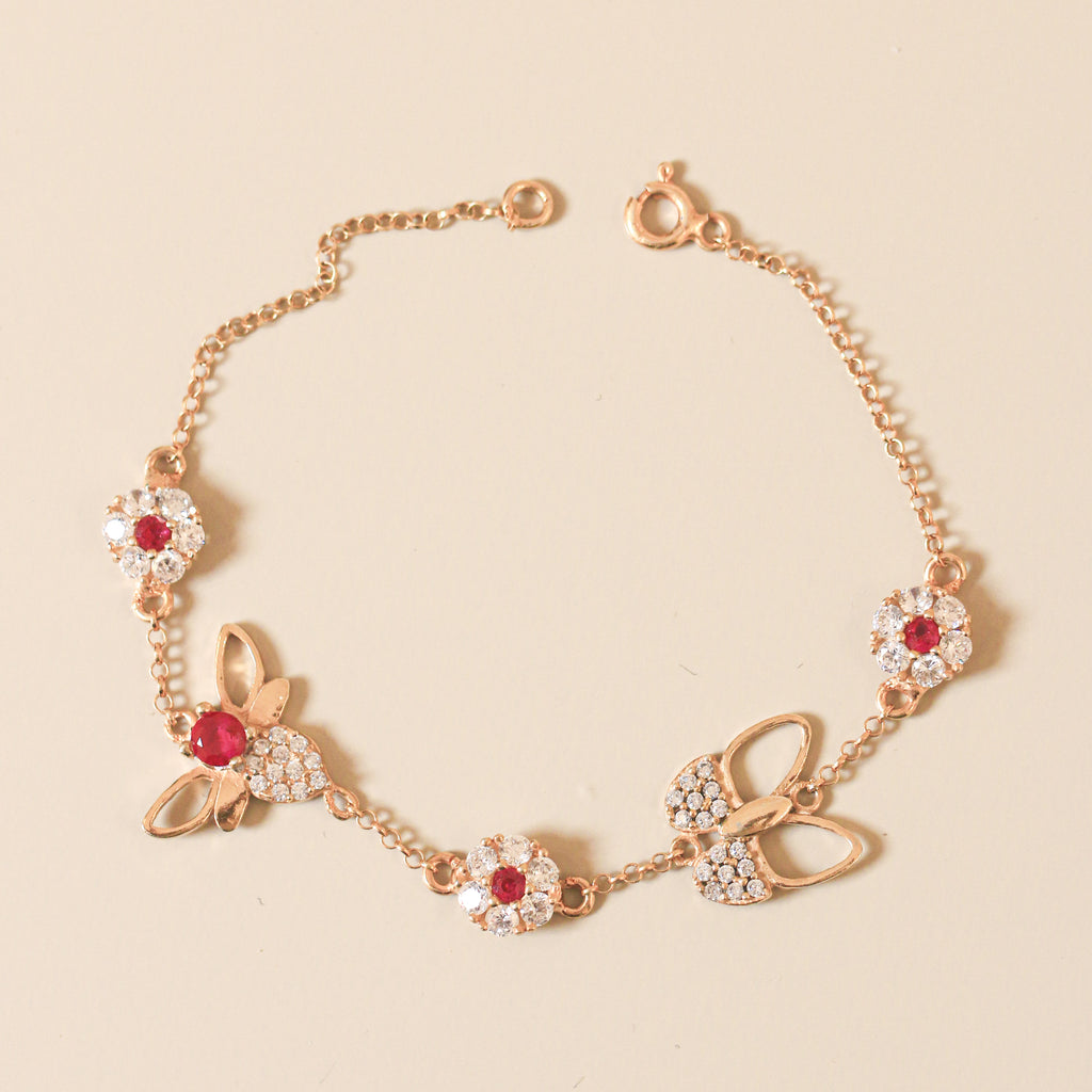 Zahra with Butterfly & bee Bracelet
