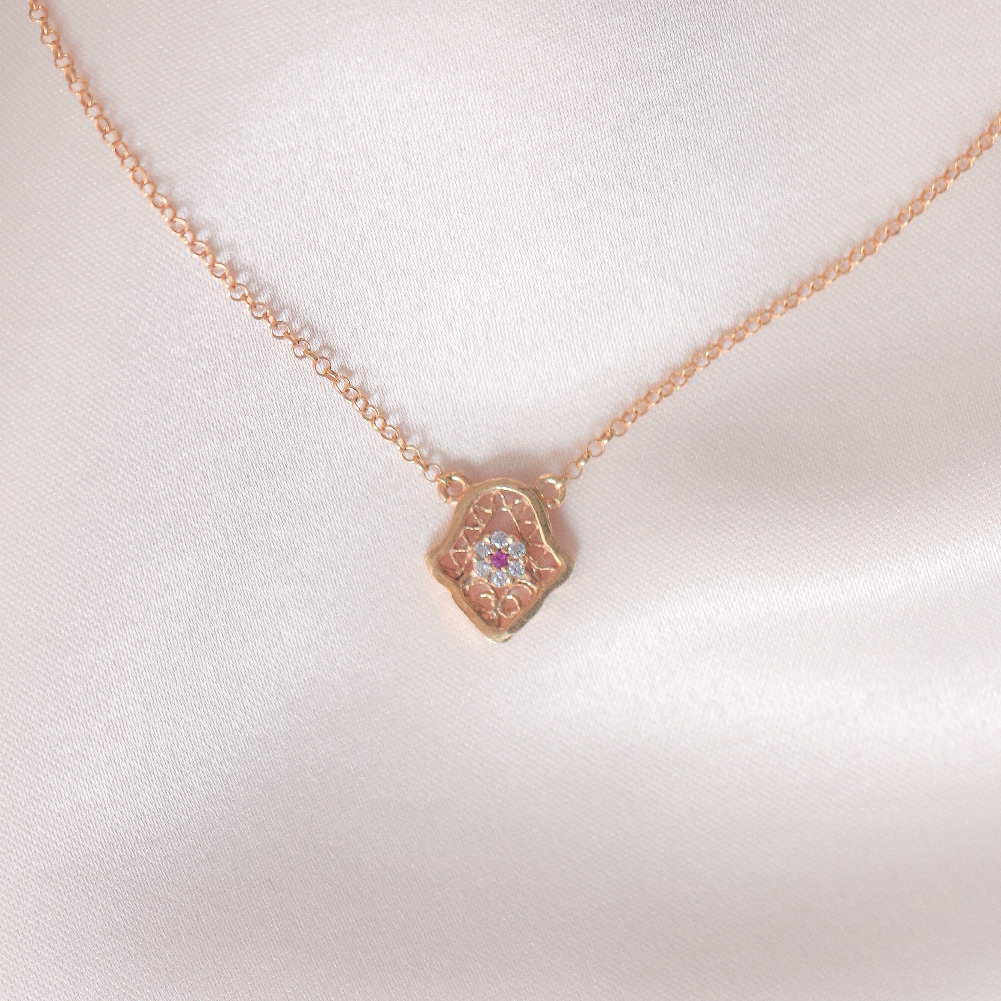 Filigree Hamsa Pendant