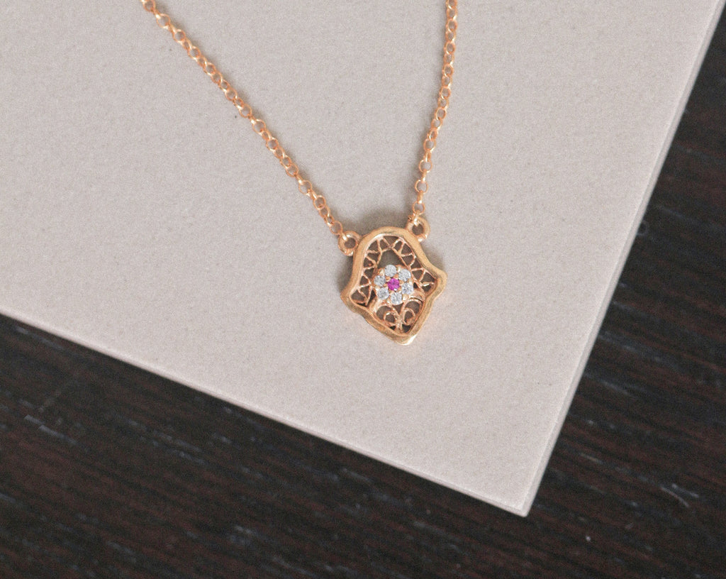 Filigree Hamsa Pendant