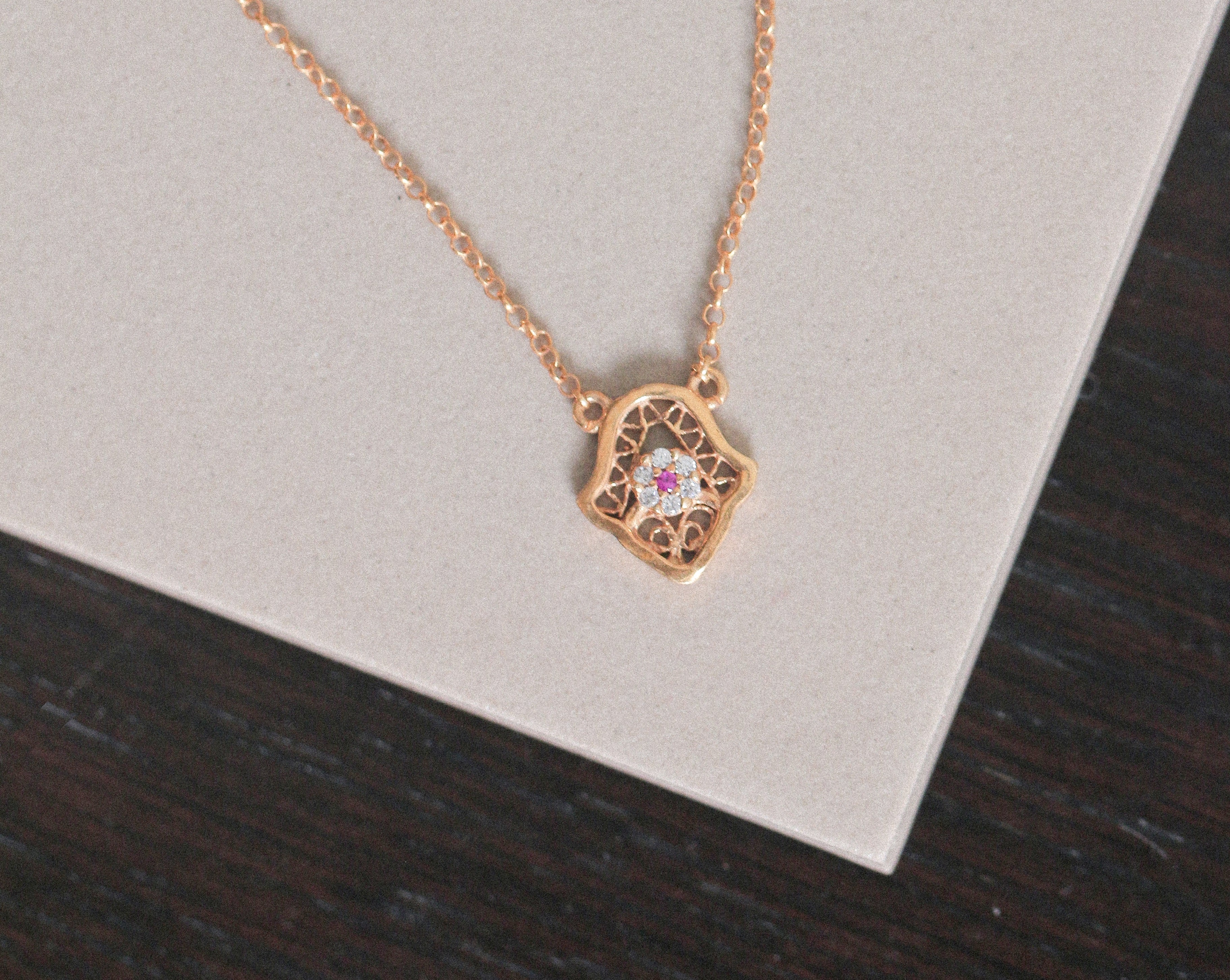 Filigree Hamsa Pendant