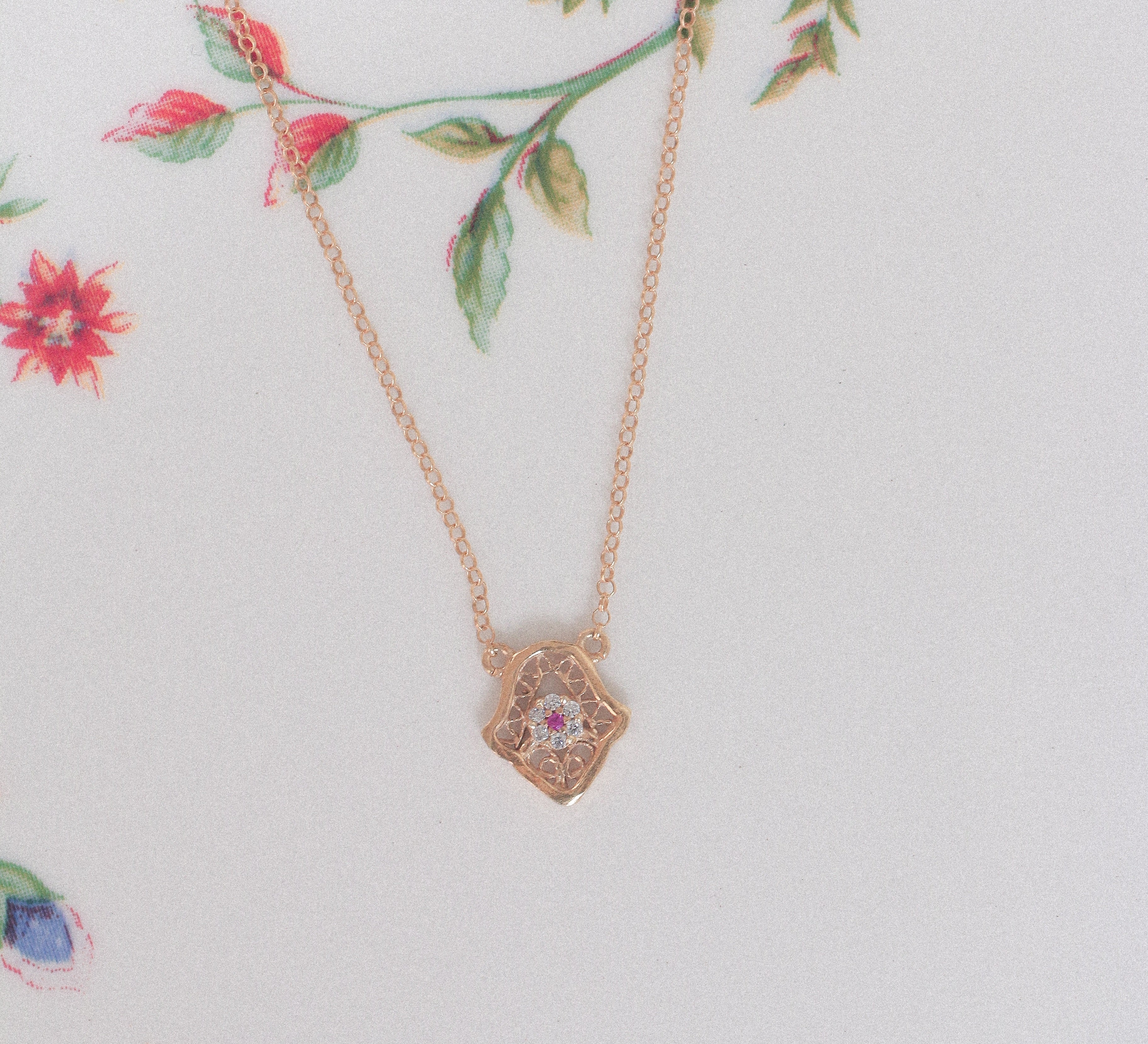 Filigree Hamsa Pendant