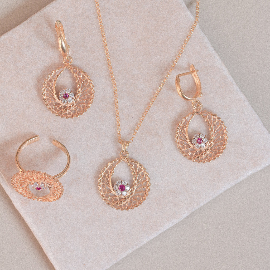 Round Filigree & Zahra Set