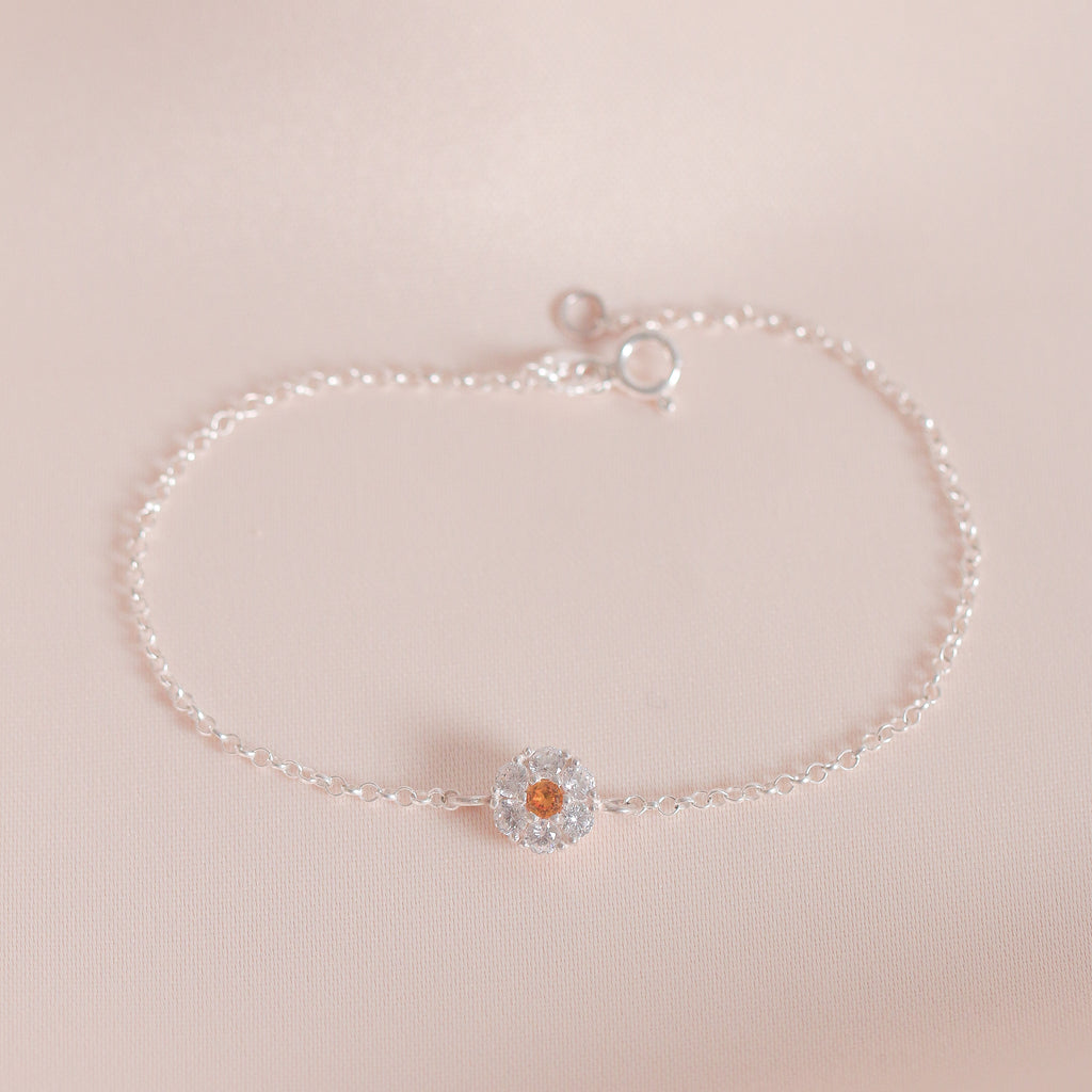 Yellow Zahra Bracelet (White)