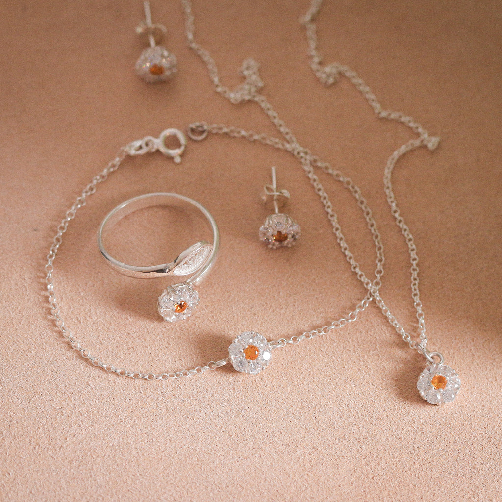 Yellow Zahra Bracelet (White)