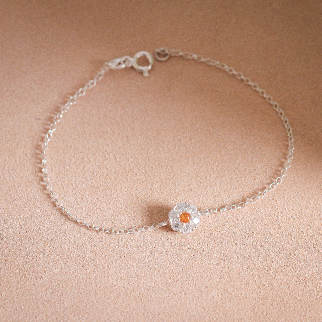 Yellow Zahra Bracelet (White)