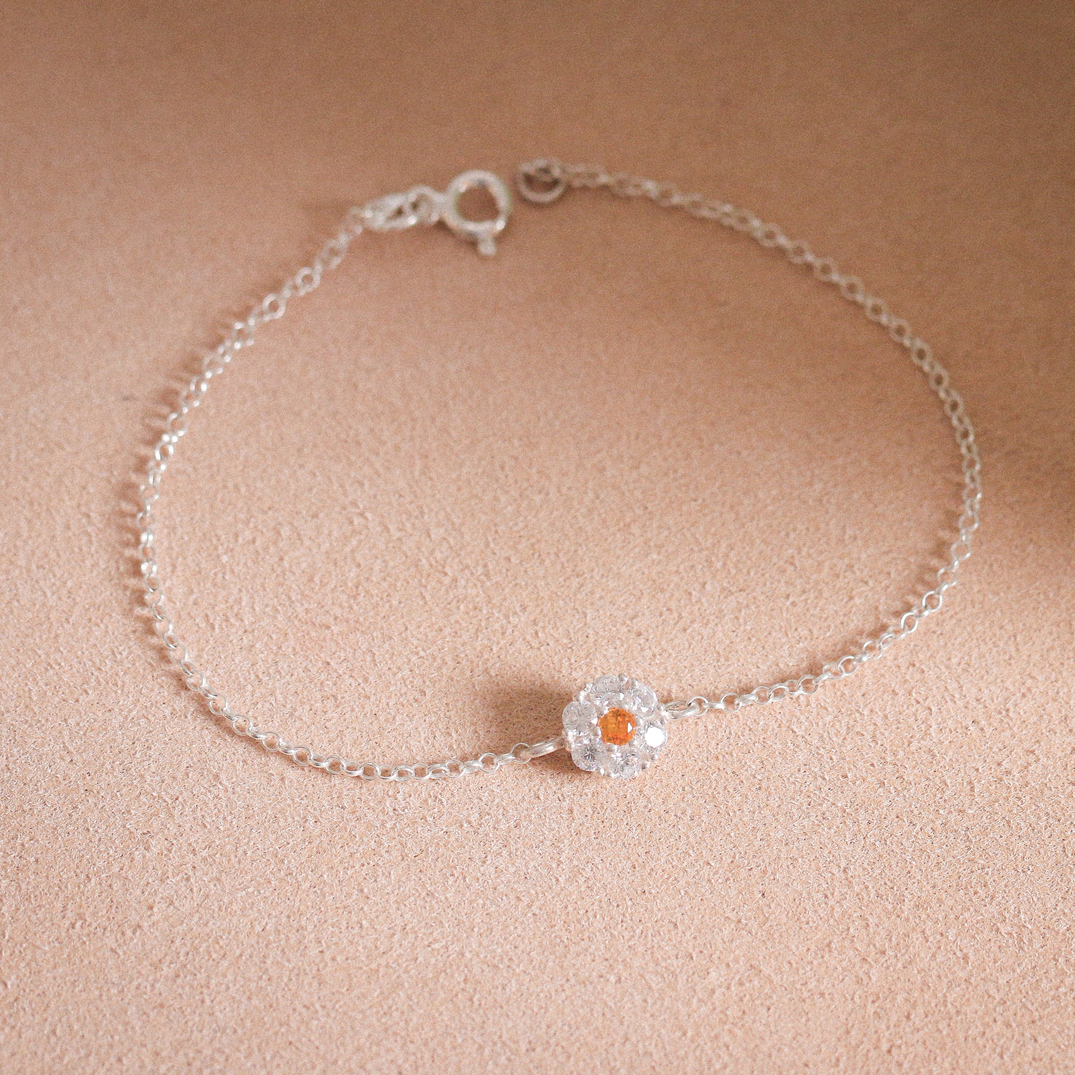 Yellow Zahra Bracelet (White)