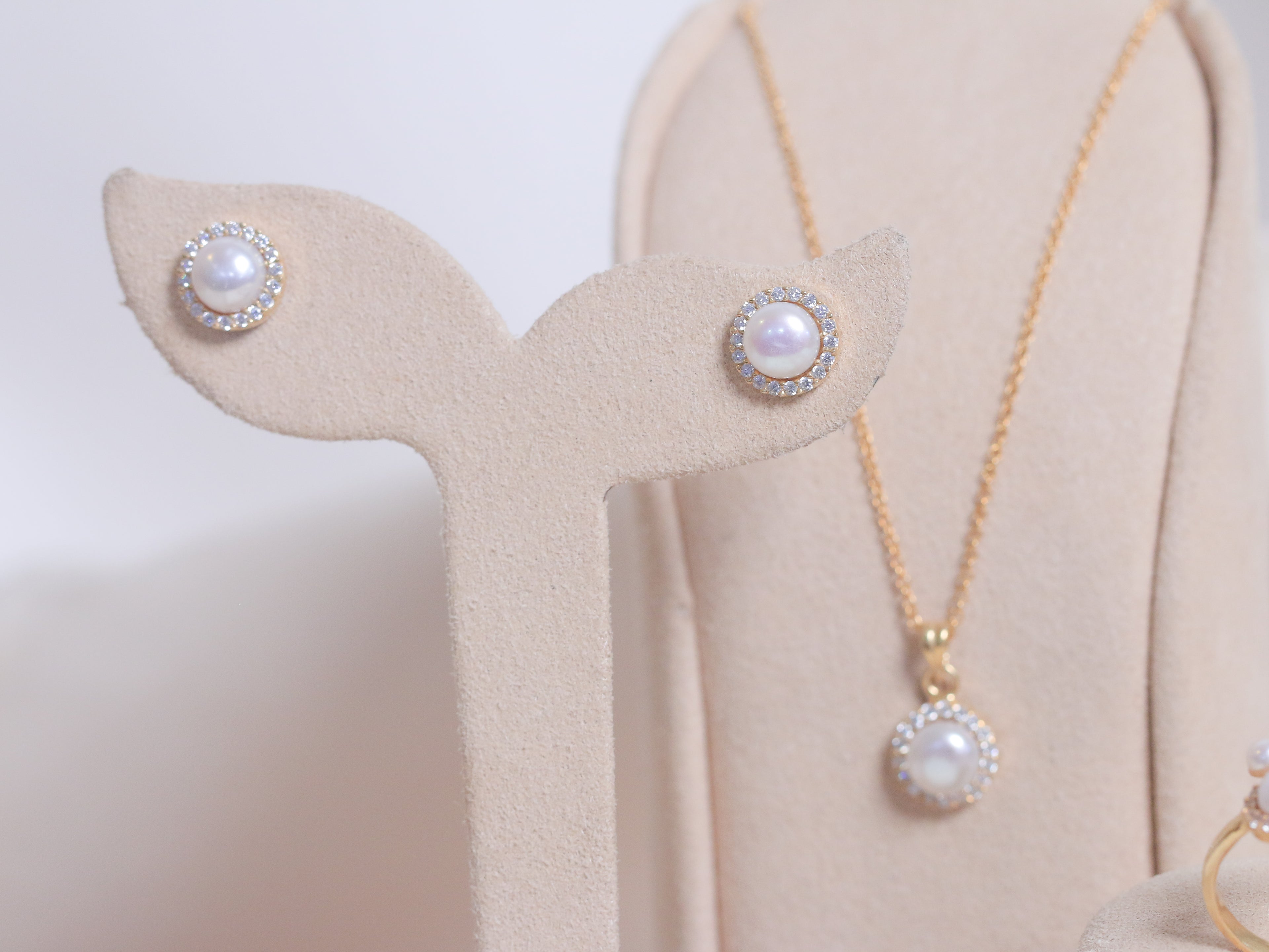 Min Pearl & Zircon Set