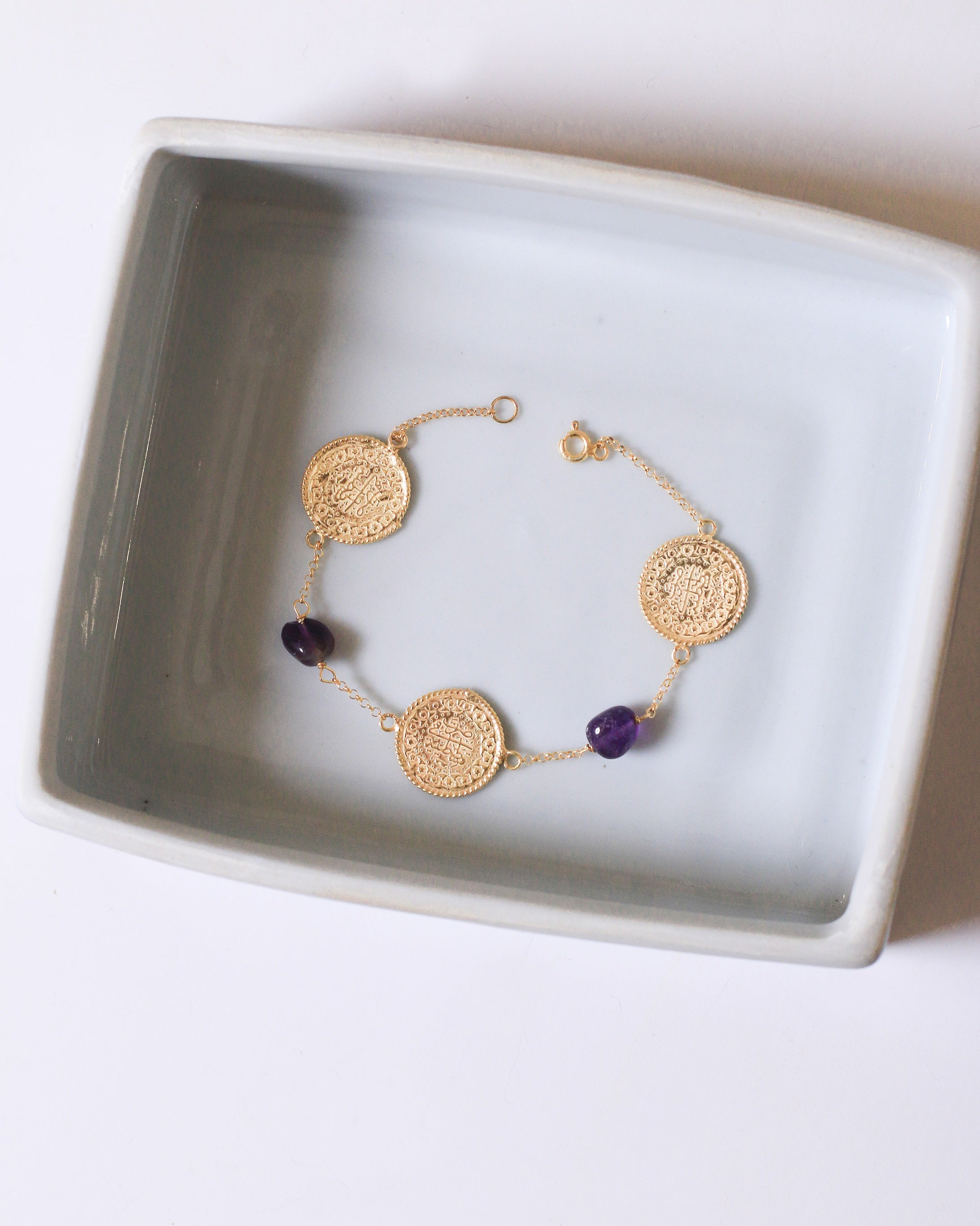 3 Lira Bracelet (Amythest)