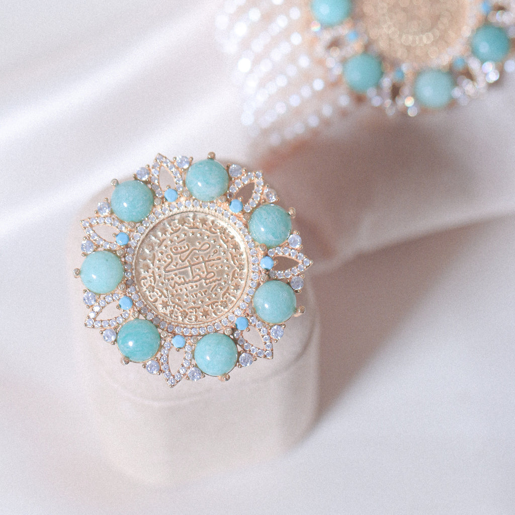 Lira & Amazonite Ring