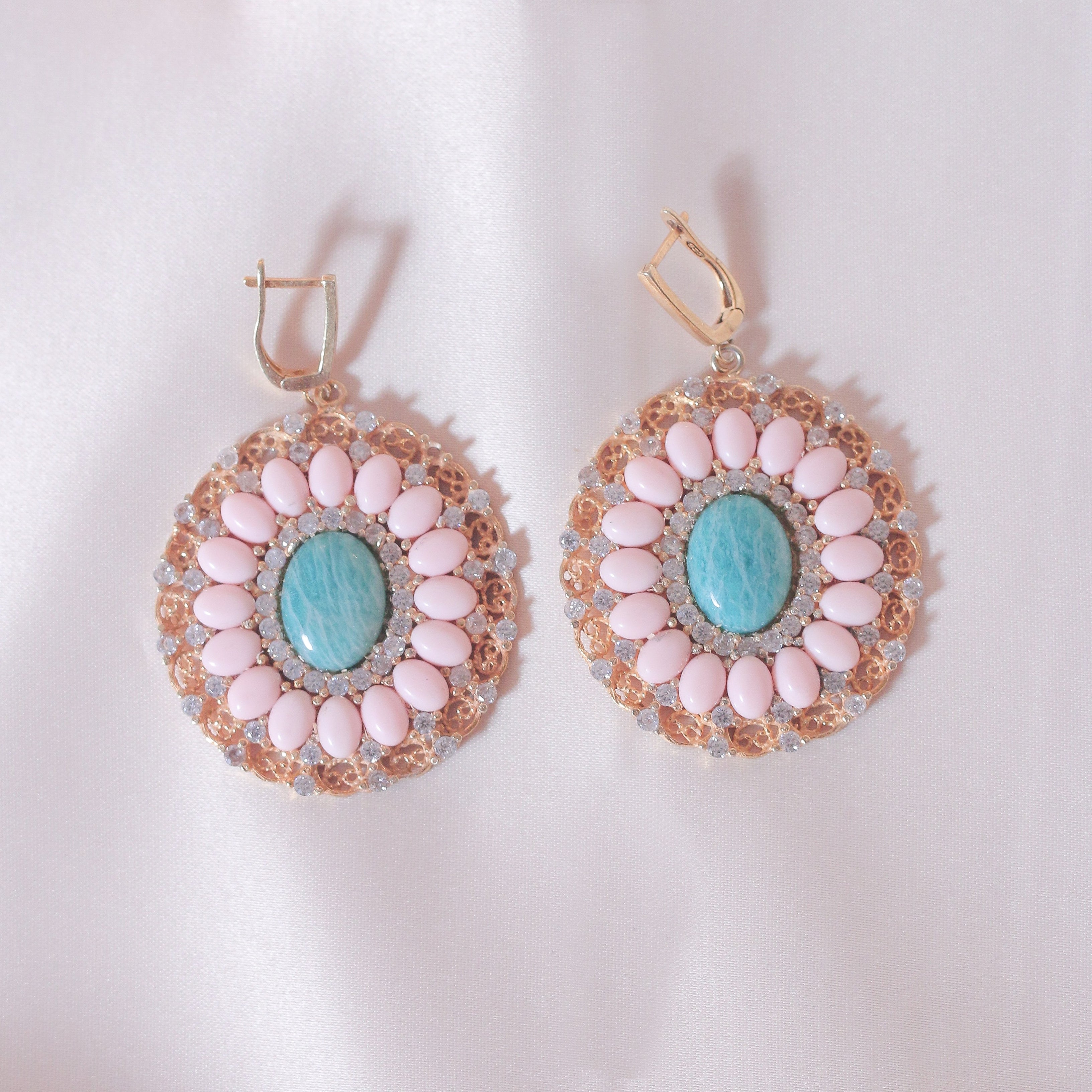 Coral's Halo Earrings