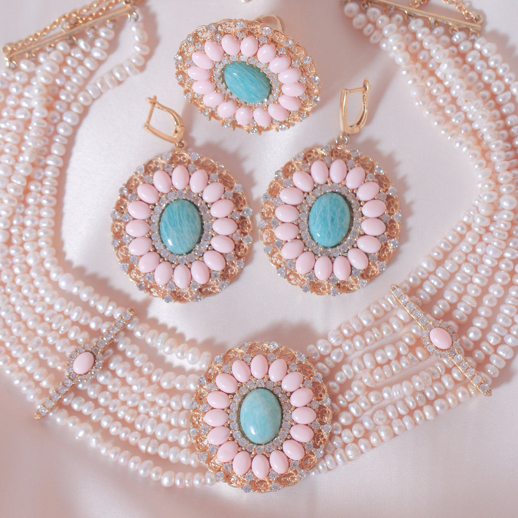 Coral's Halo Pearl Full Set