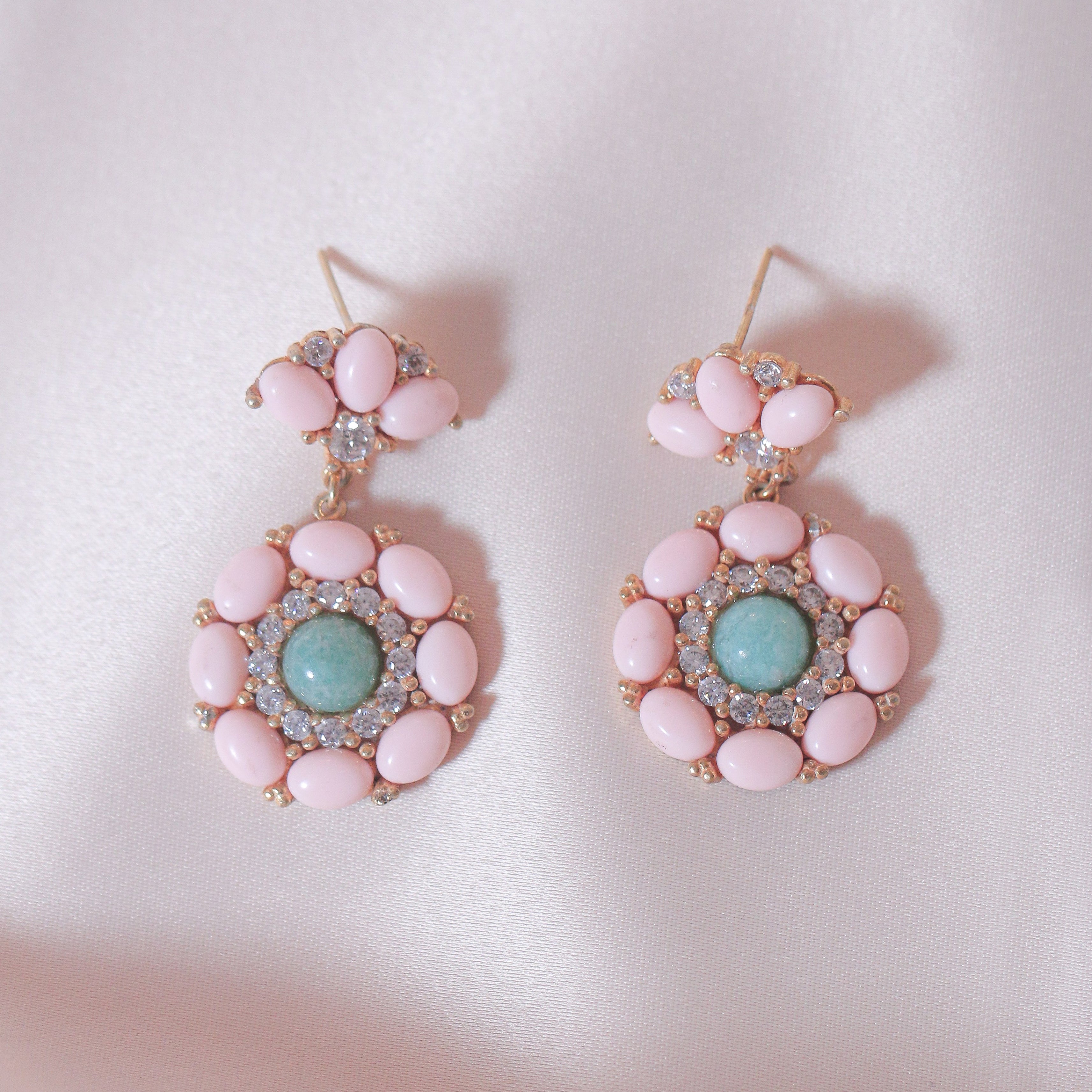 Amazonite & Corals Earrings