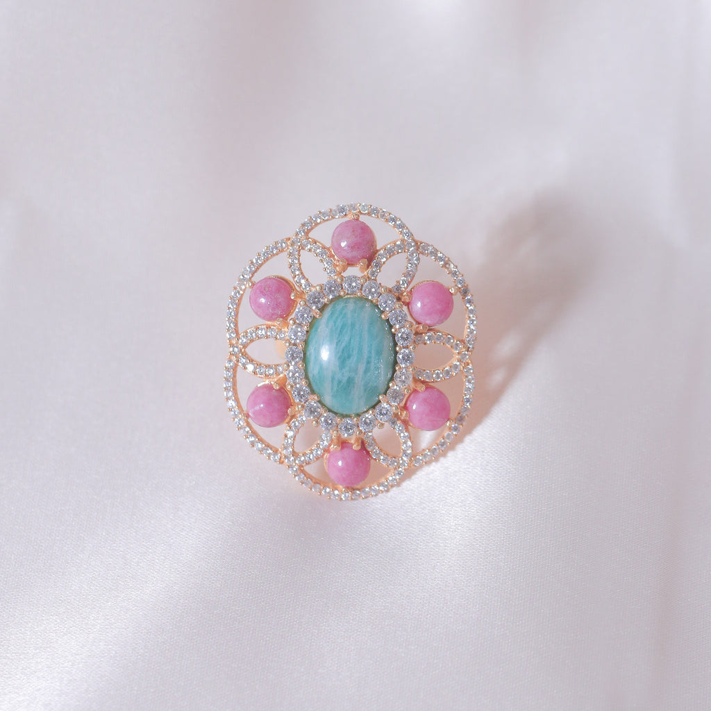 Rhodonite's Orbit Ring