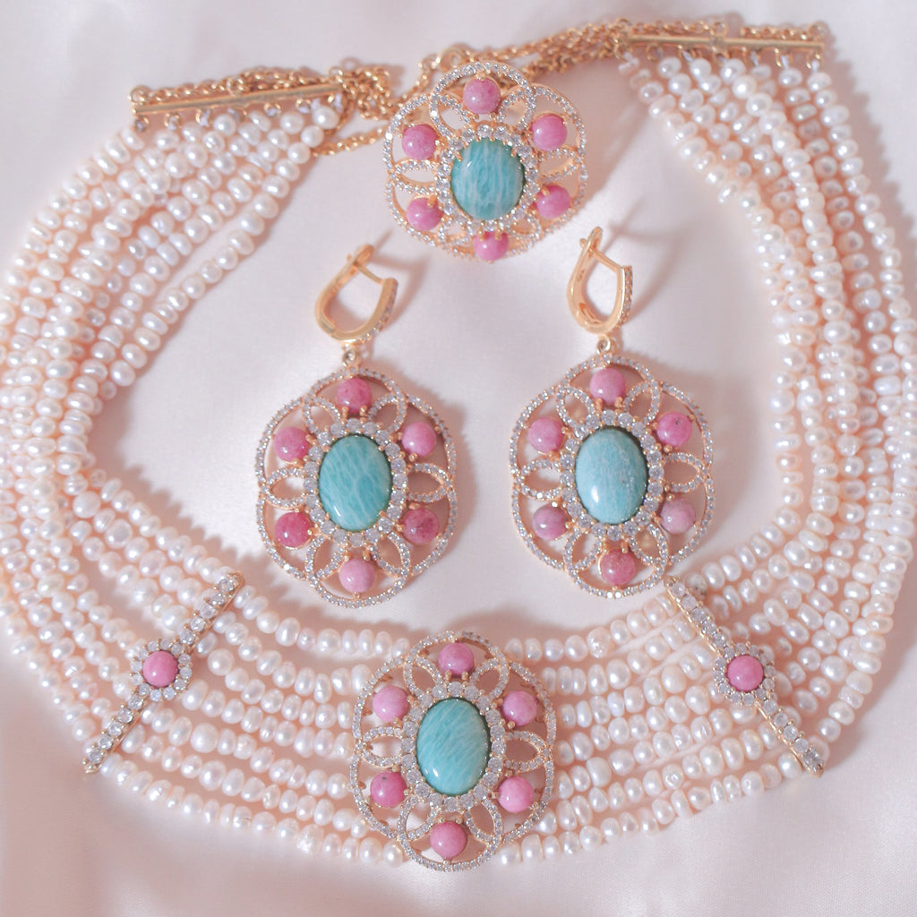 Rhodonite's Orbit Pearl Full Set