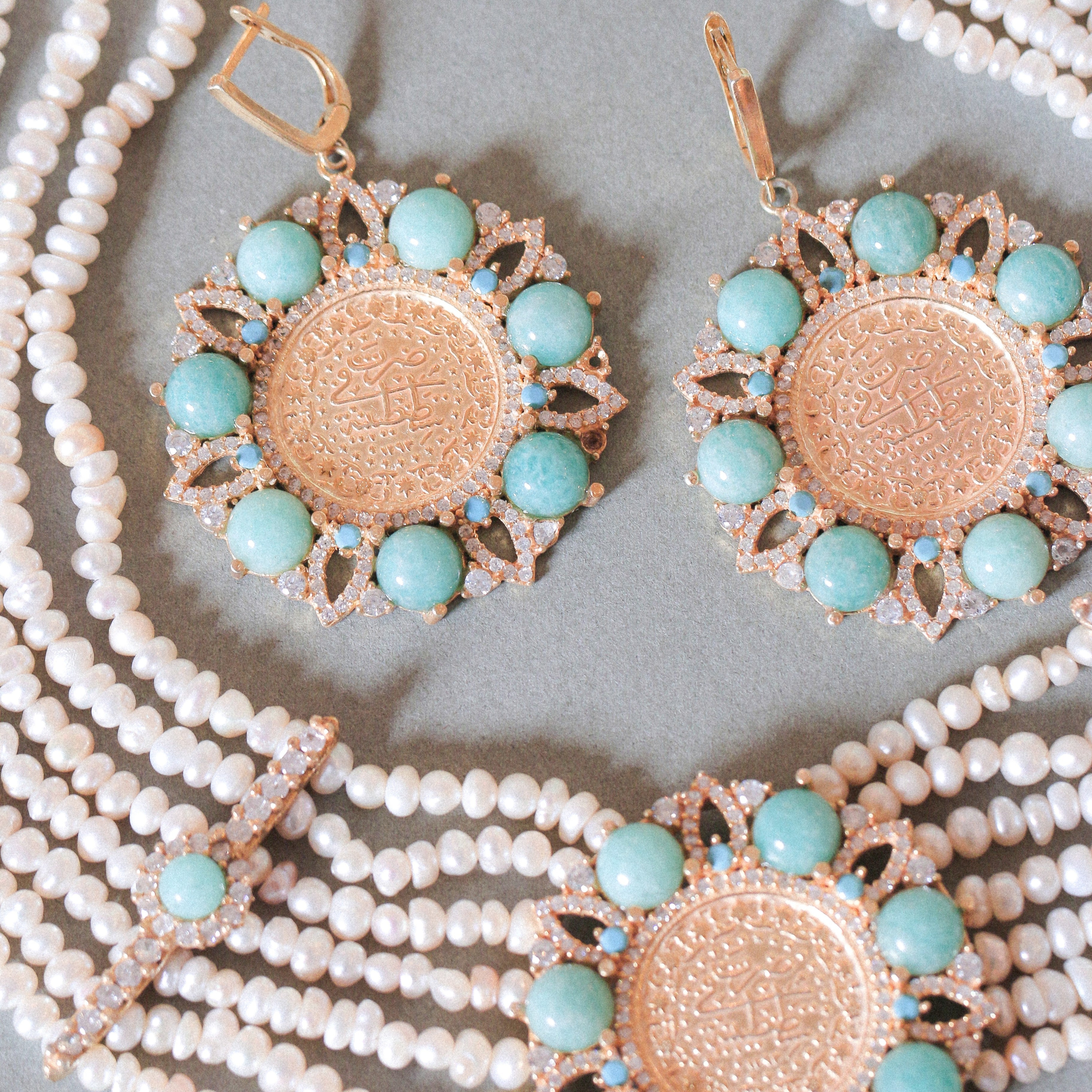 Lira & Amazonite Earrings