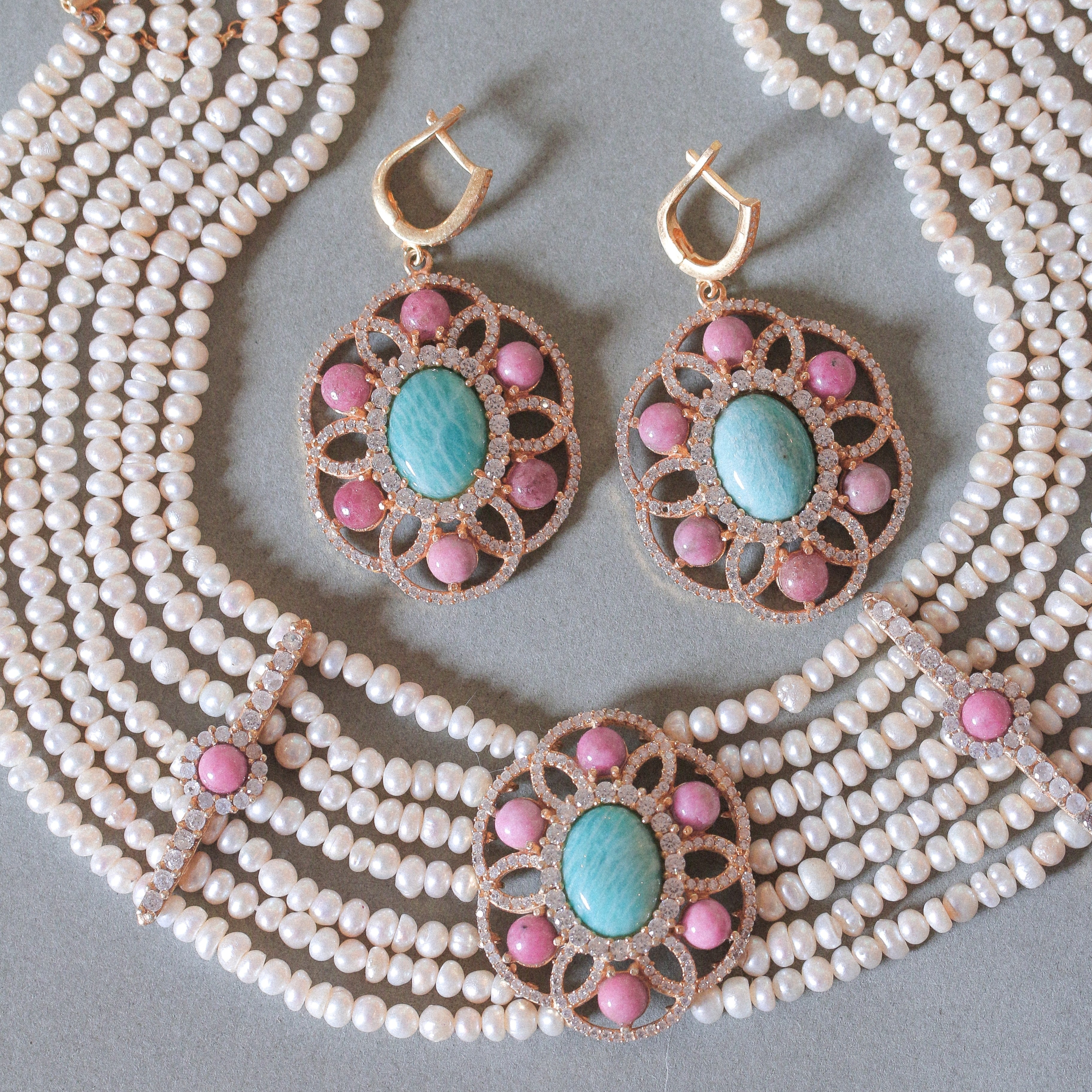 Rhodonite's Orbit Pearl Full Set