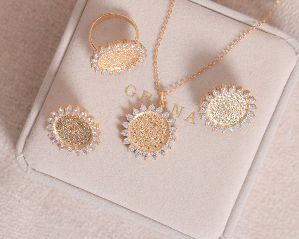 Sun White Zircon Lira Set