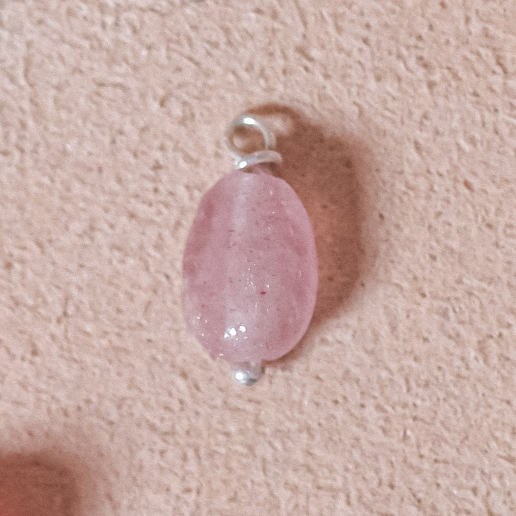 Pink Quartz Charm