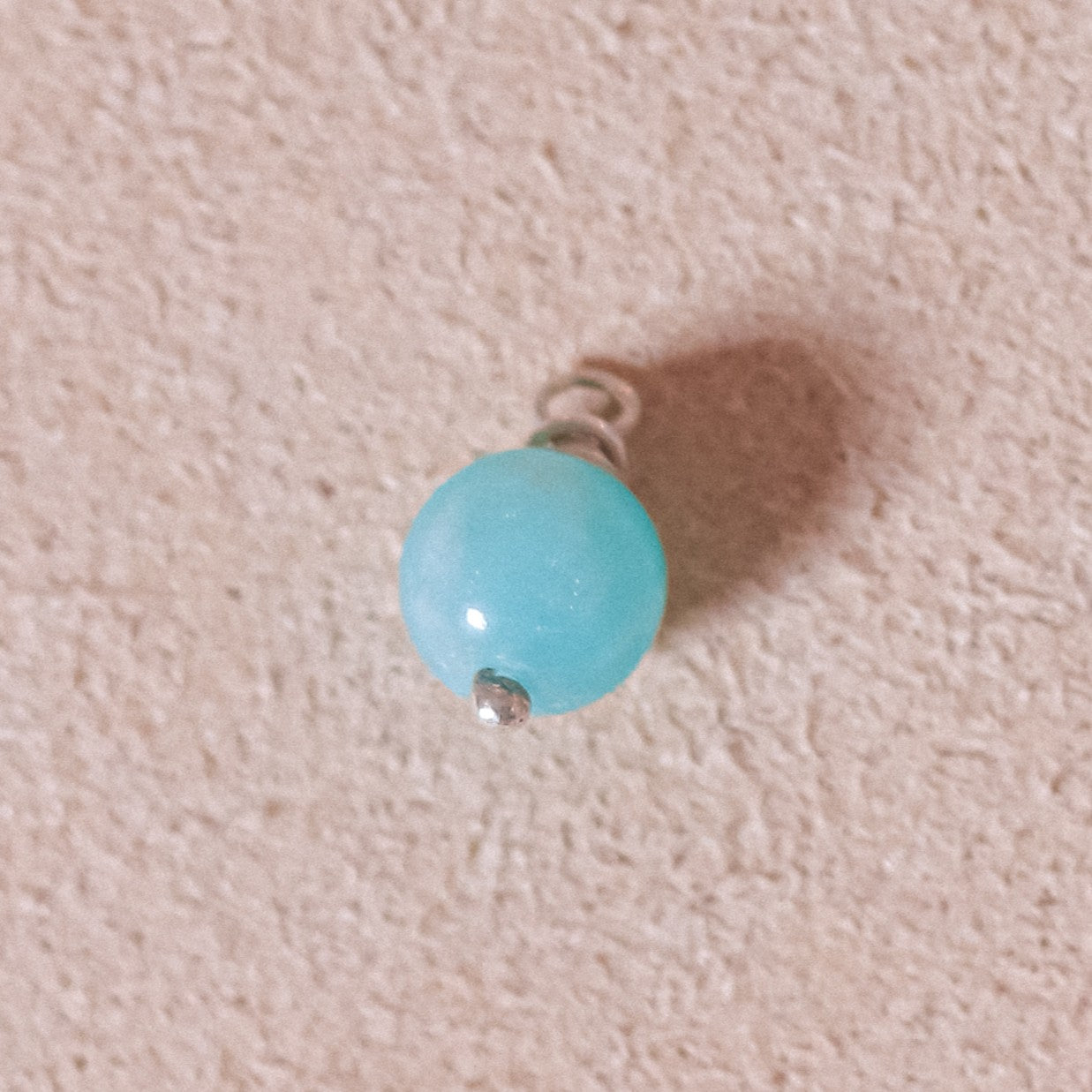 Sky Blue Quartz Charm