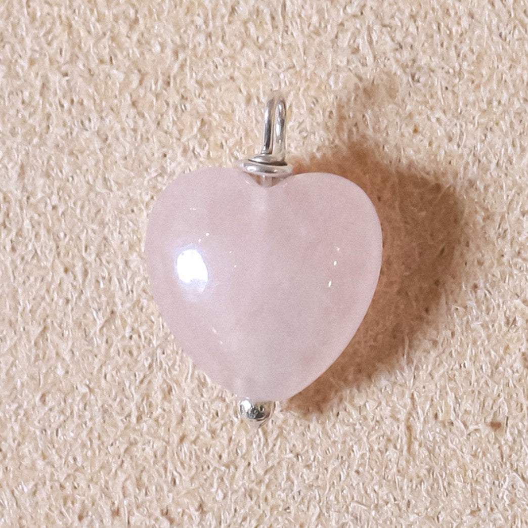 Love Pink Quartz Charm