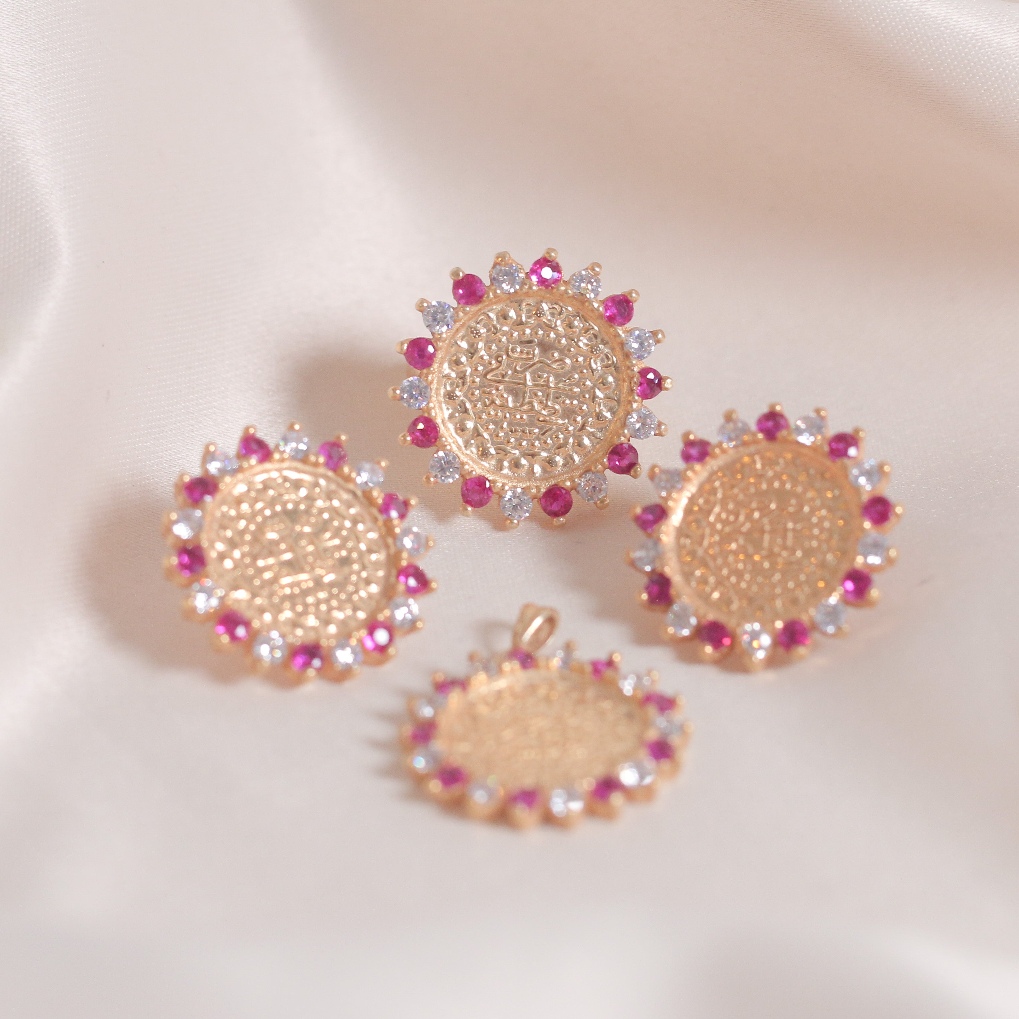 Sun Red Zircon Lira Set