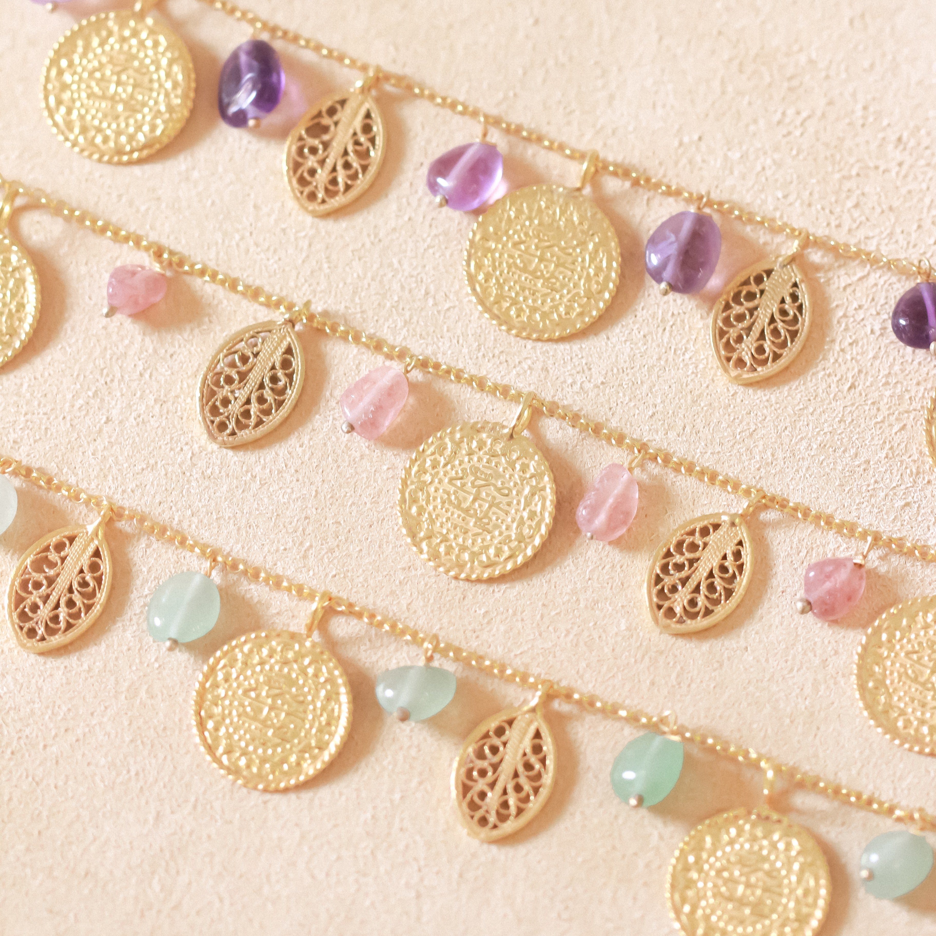 Ottoman 3 Lira & Filigree Bracelet (Amethyst)