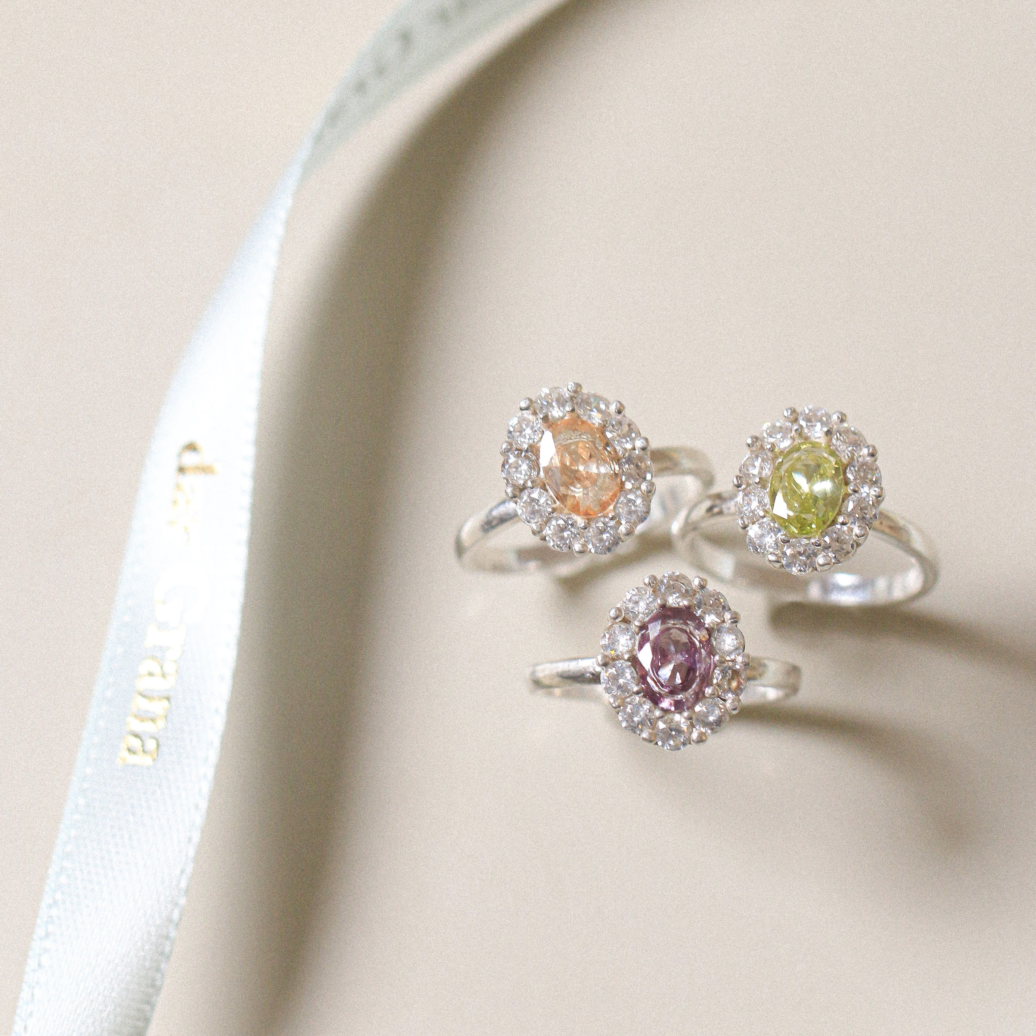 Classic Halo Amethyst Ring