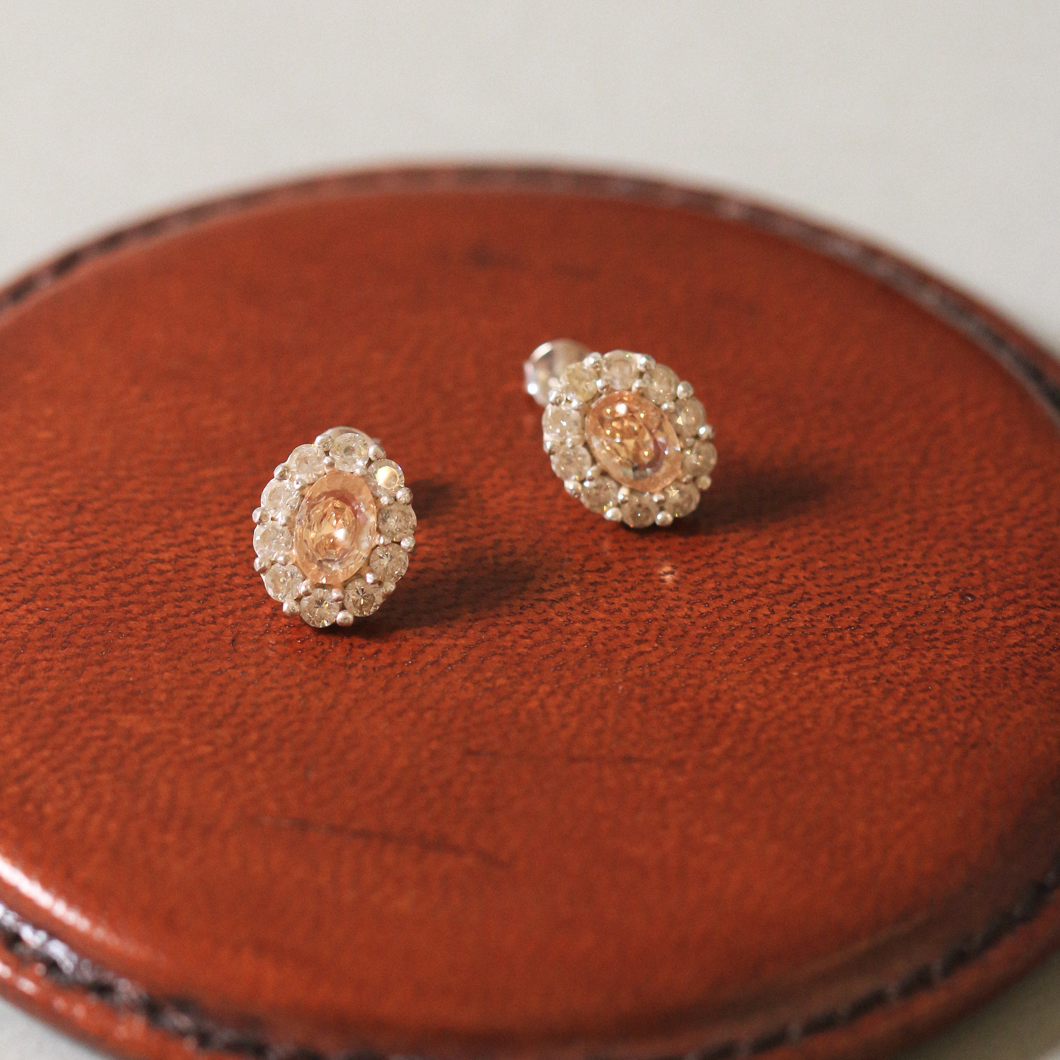 Classic Halo Honey Earrings