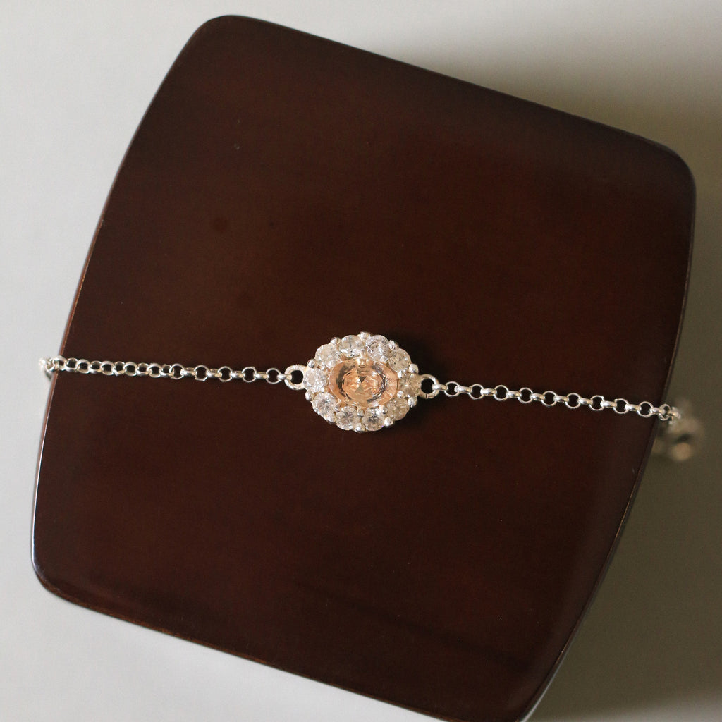 Classic Halo Honey Bracelet