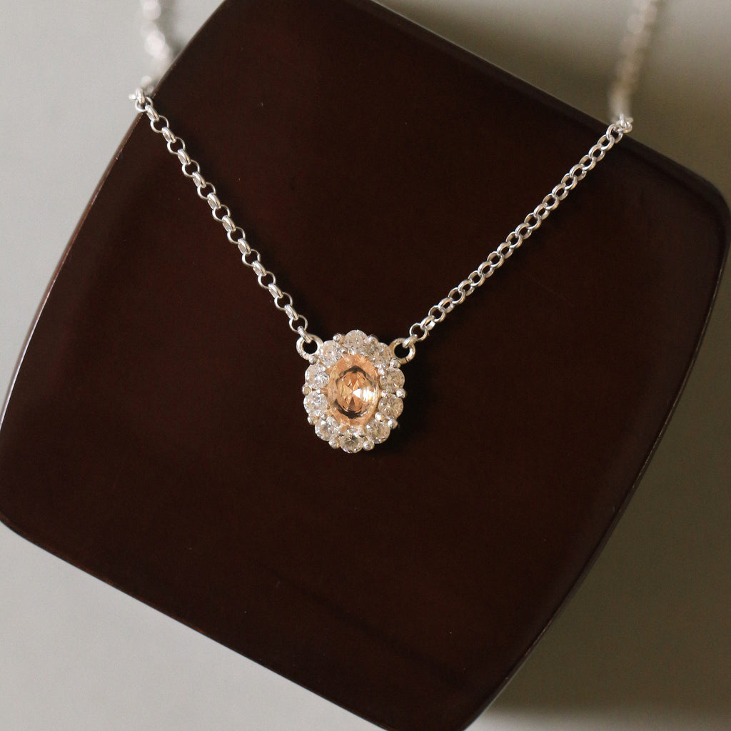 Classic Halo Honey Pendant