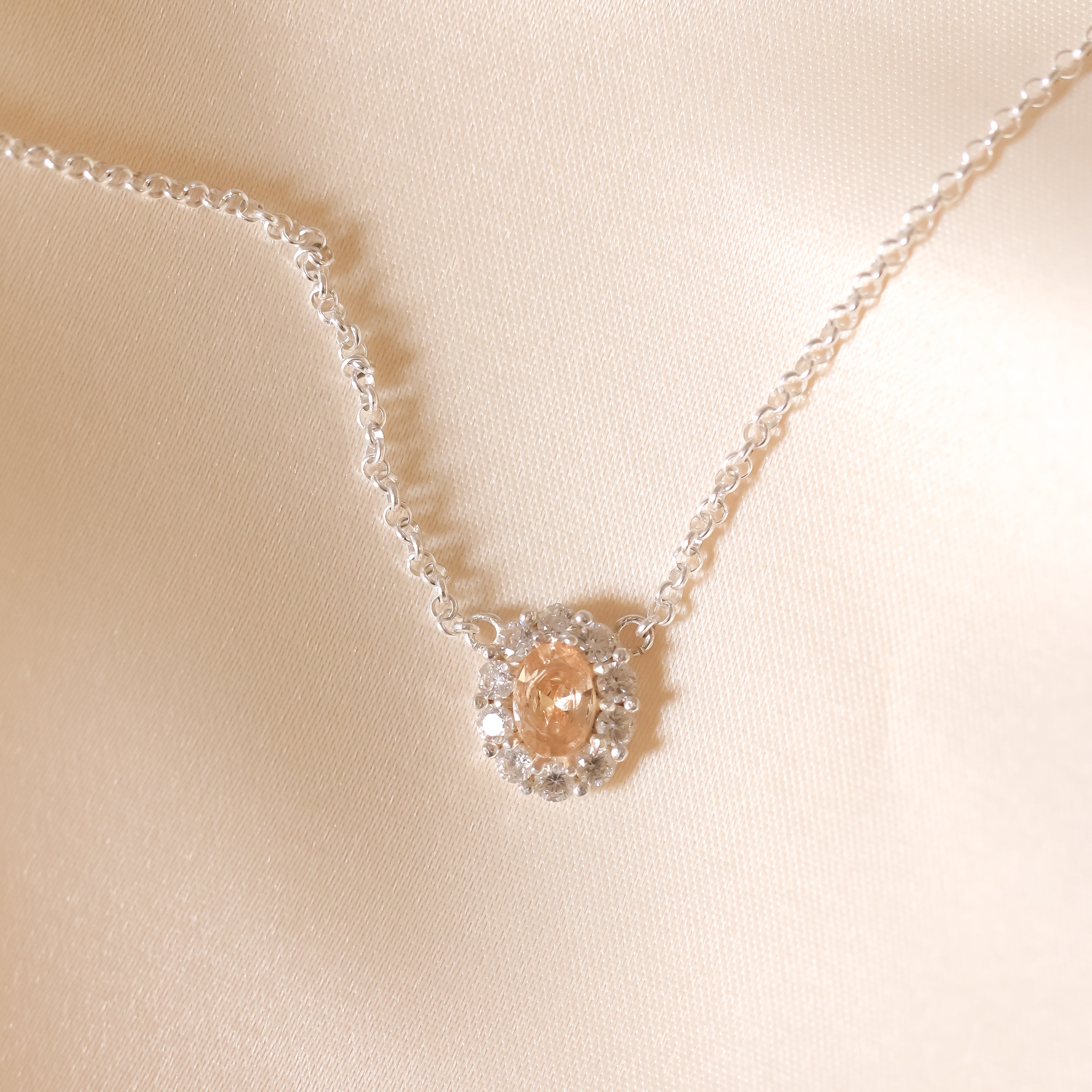 Classic Halo Honey Pendant