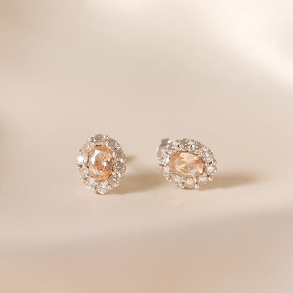 Classic Halo Honey Earrings