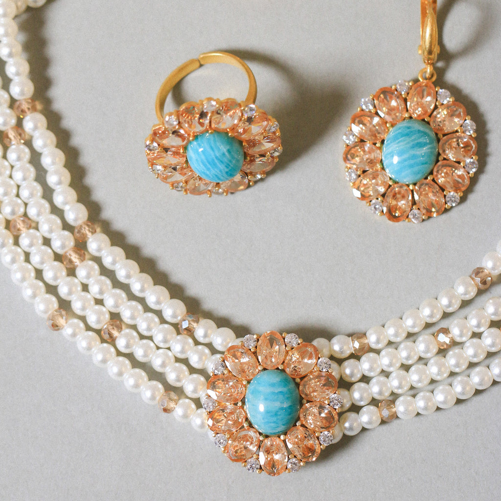 Amazonite Halo Full Set