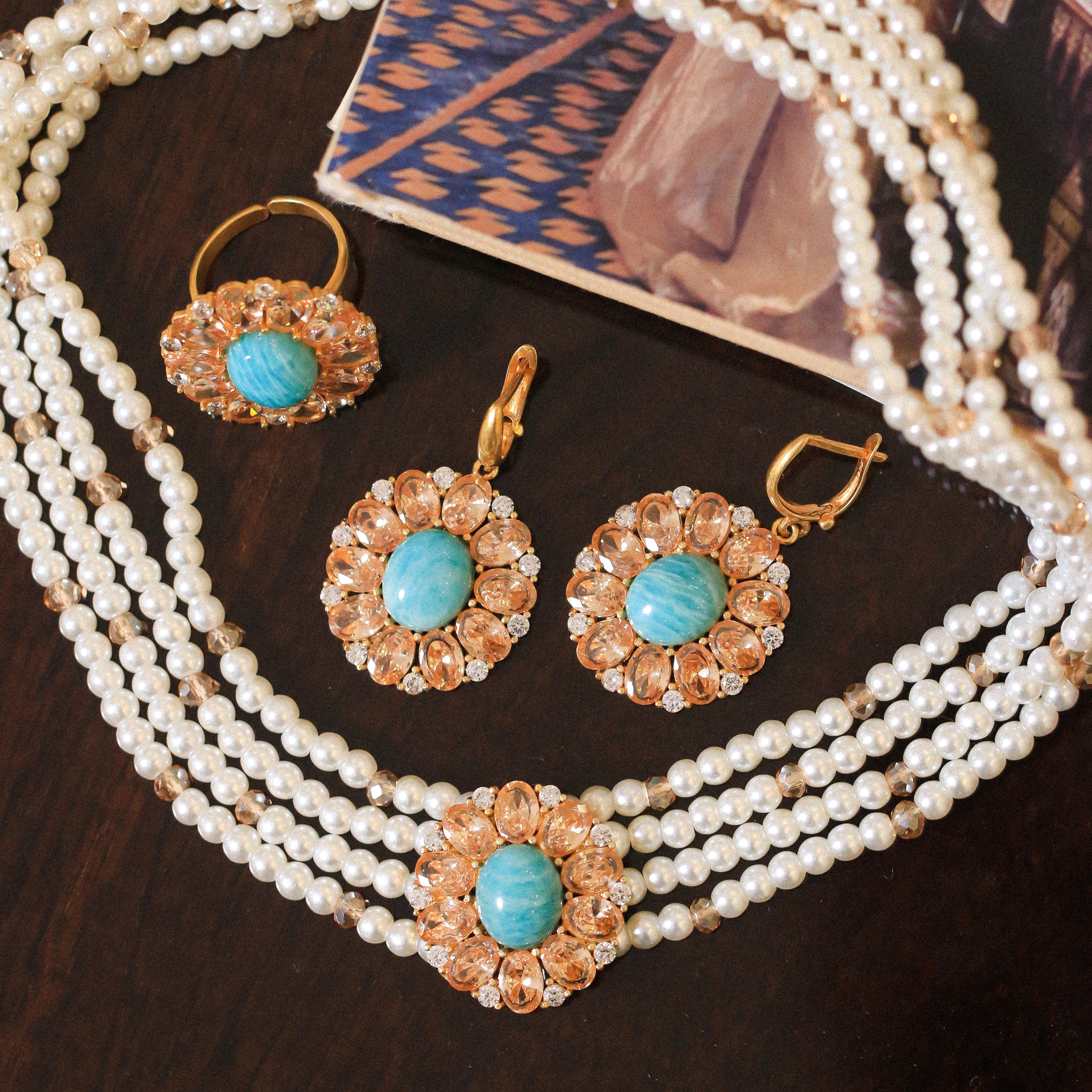 Amazonite Halo Full Set