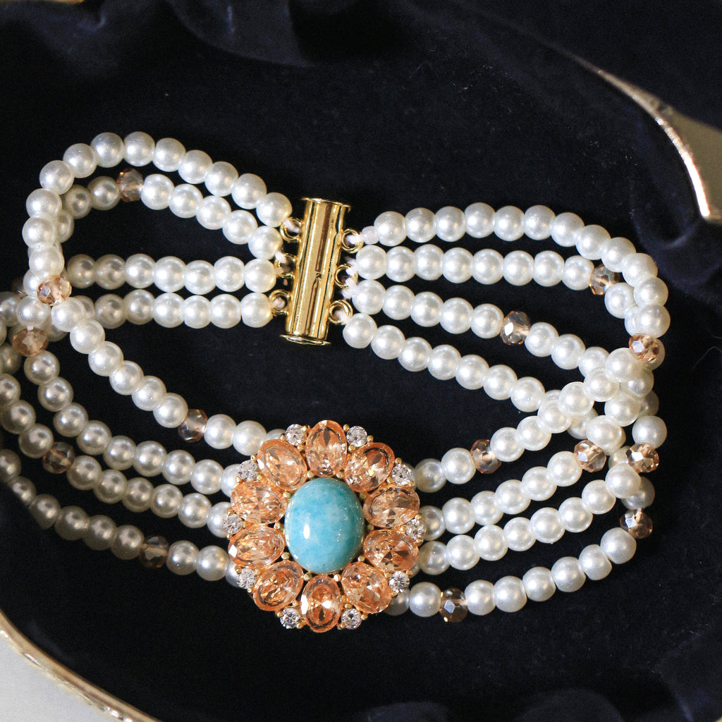 Amazonite Halo Bracelet