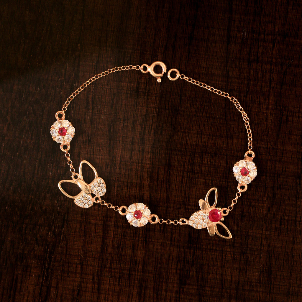 Zahra with Butterfly & bee Bracelet
