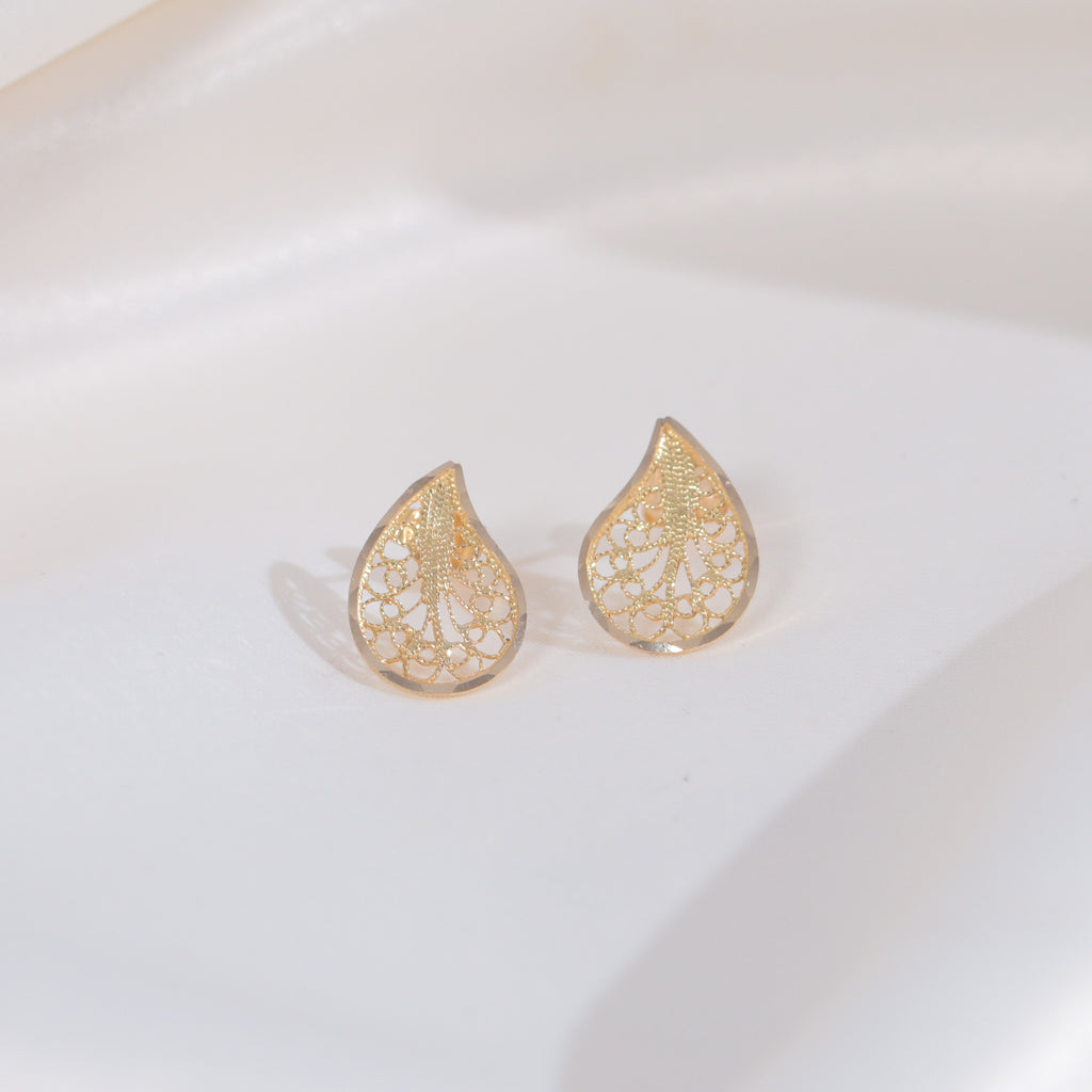 Filigree T-drop Earrings (18k)