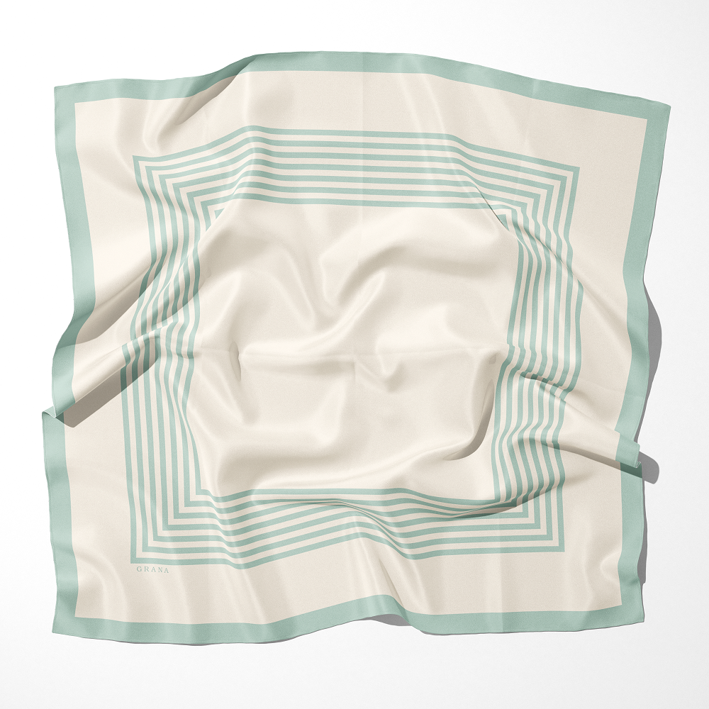 Minimal Grana Silk Scarf