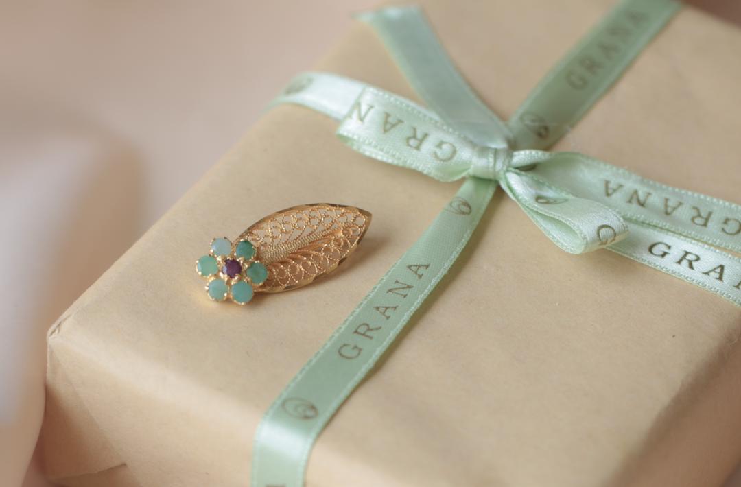 Emeralds Sunshine Brooch