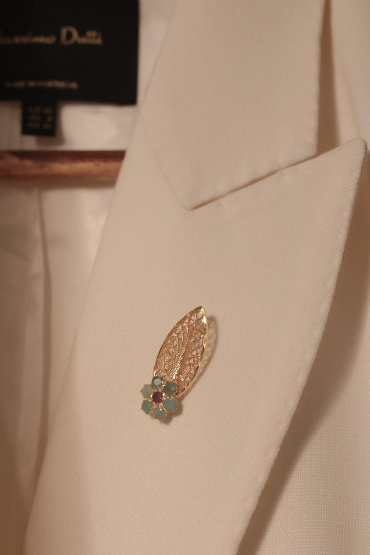 Emeralds Sunshine Brooch