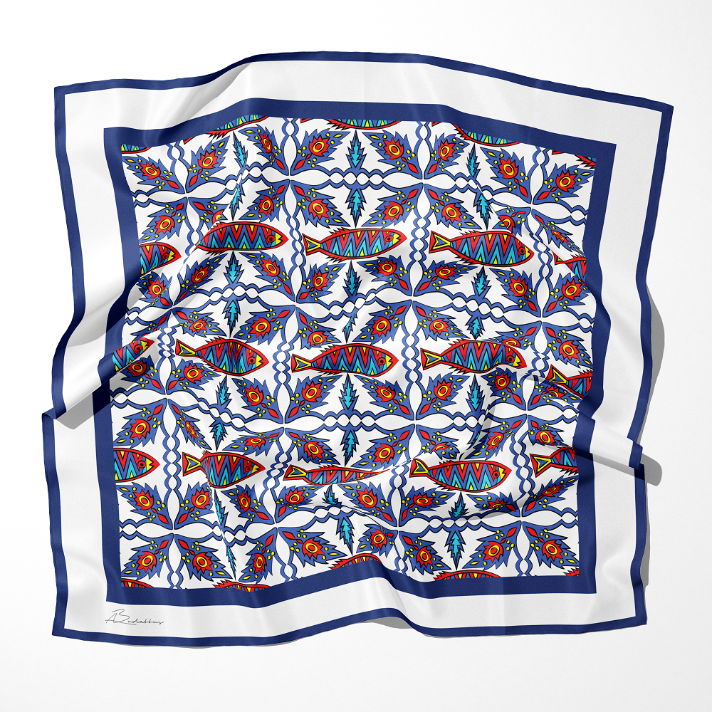 Hwita Silk Scarf (Alla Budabbus Collab)