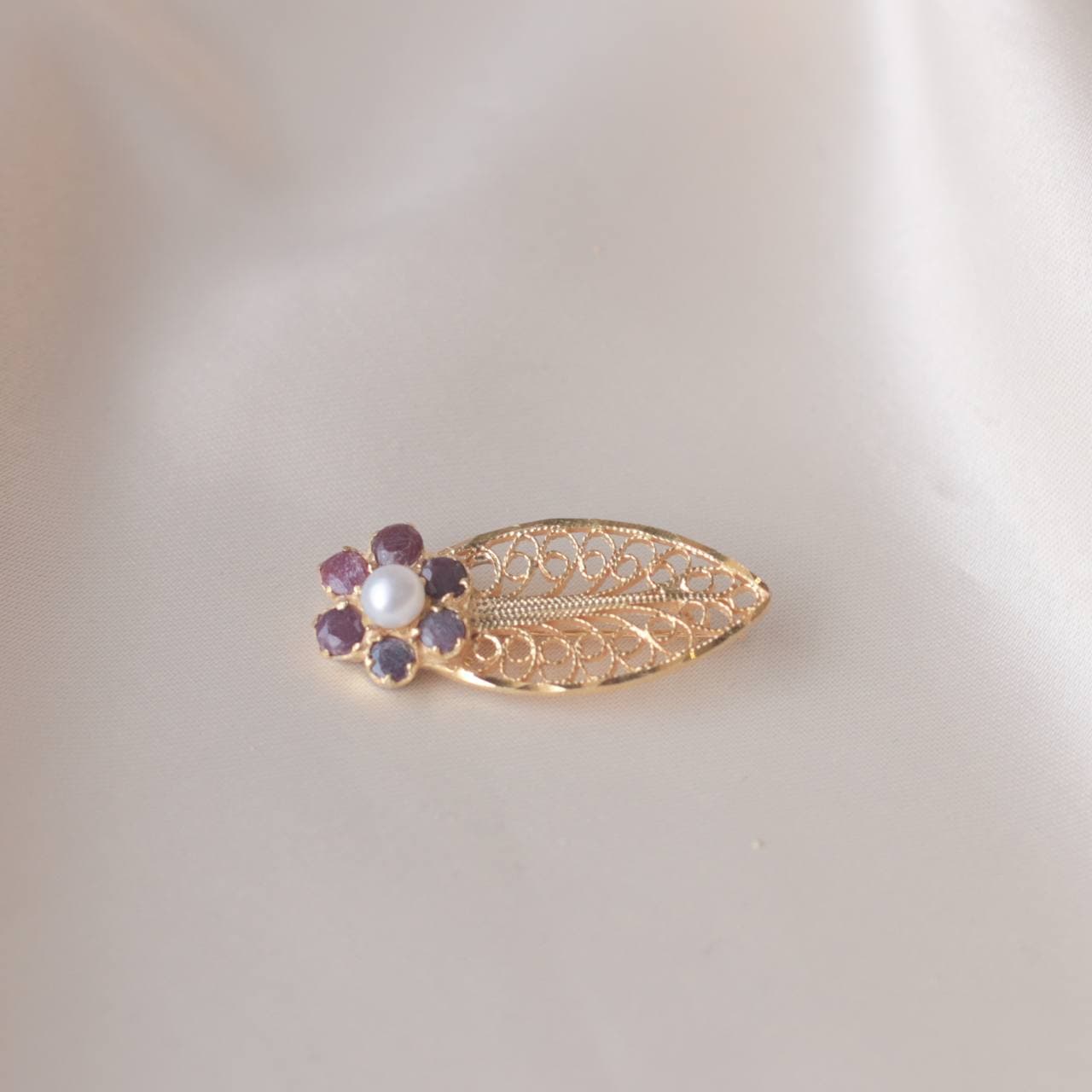 Ruby Sunshine Brooch