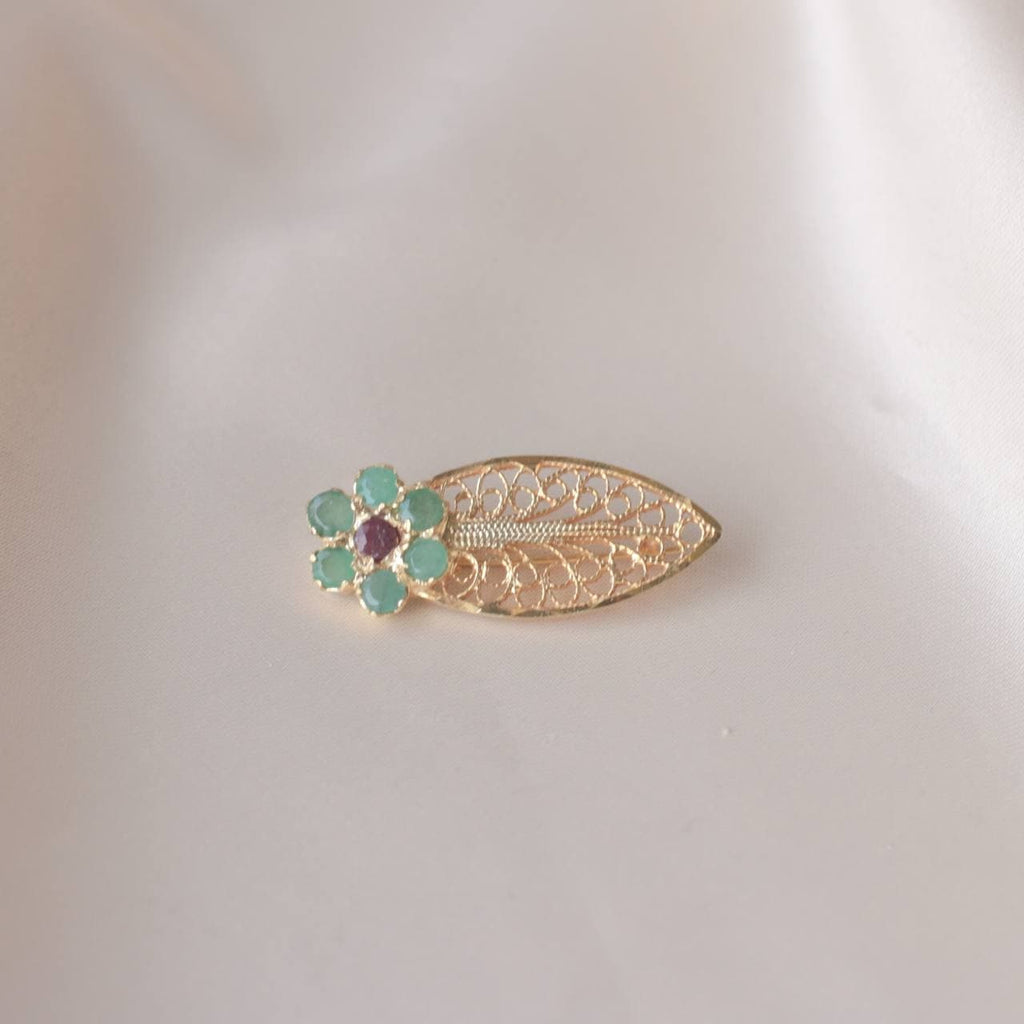 Emeralds Sunshine Brooch
