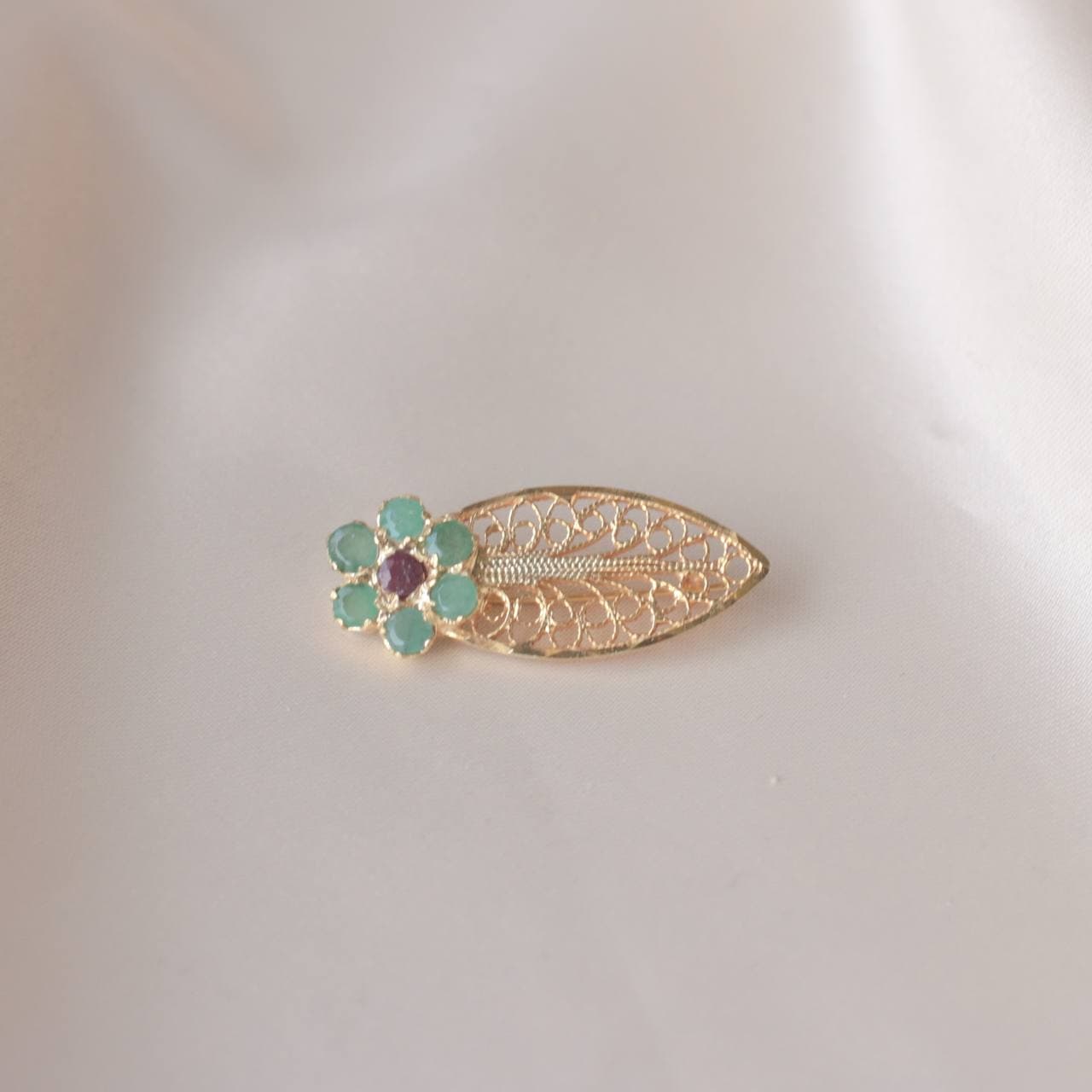 Emeralds Sunshine Brooch