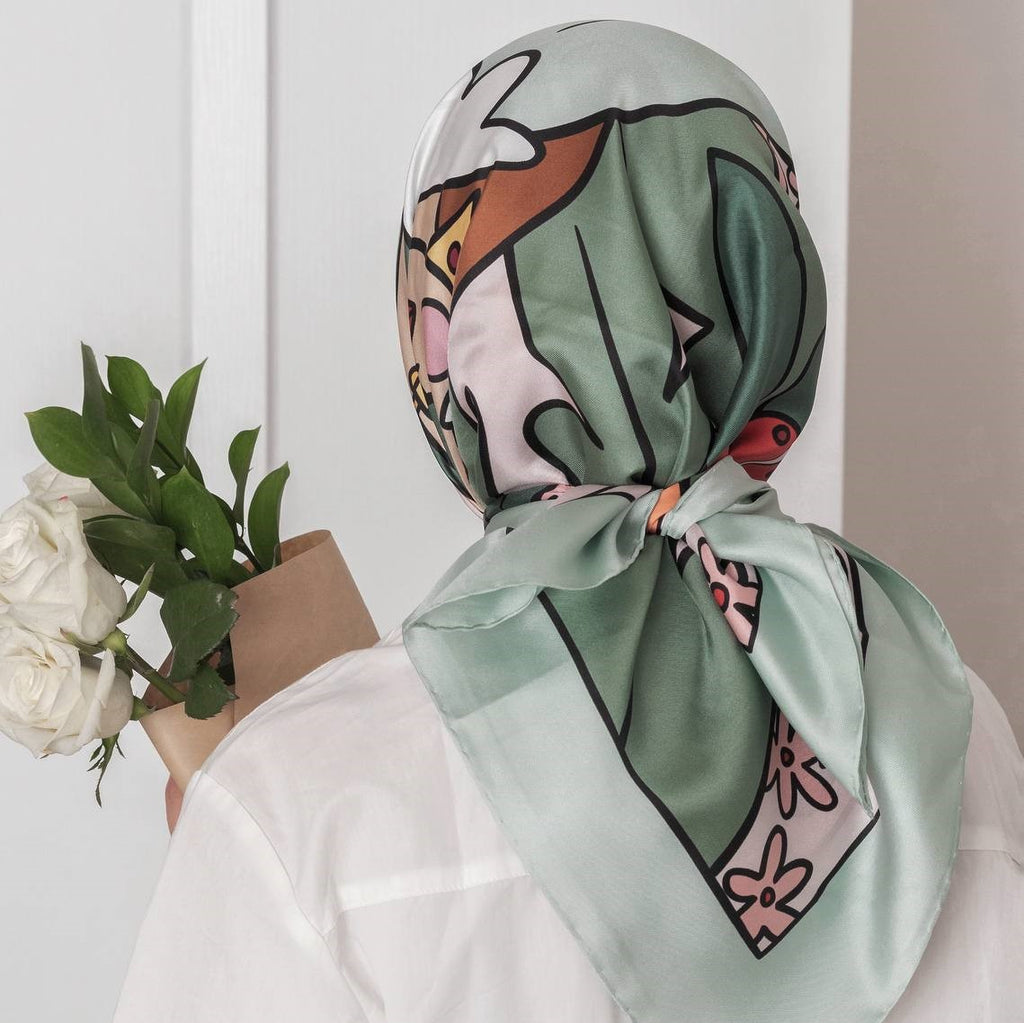 Lella Silk Scarf (Basma Sarraj Collab)